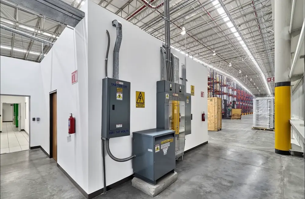 Tablero eléctrico en centro de distribución